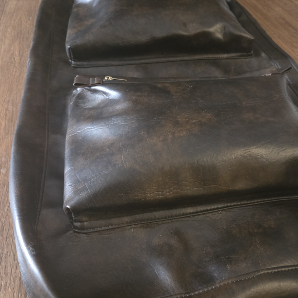 Vintage Garment Bag Abdalla of Atlanta Travel Suit Dress Storage Full Zip Hanger - Picture 4 of 16